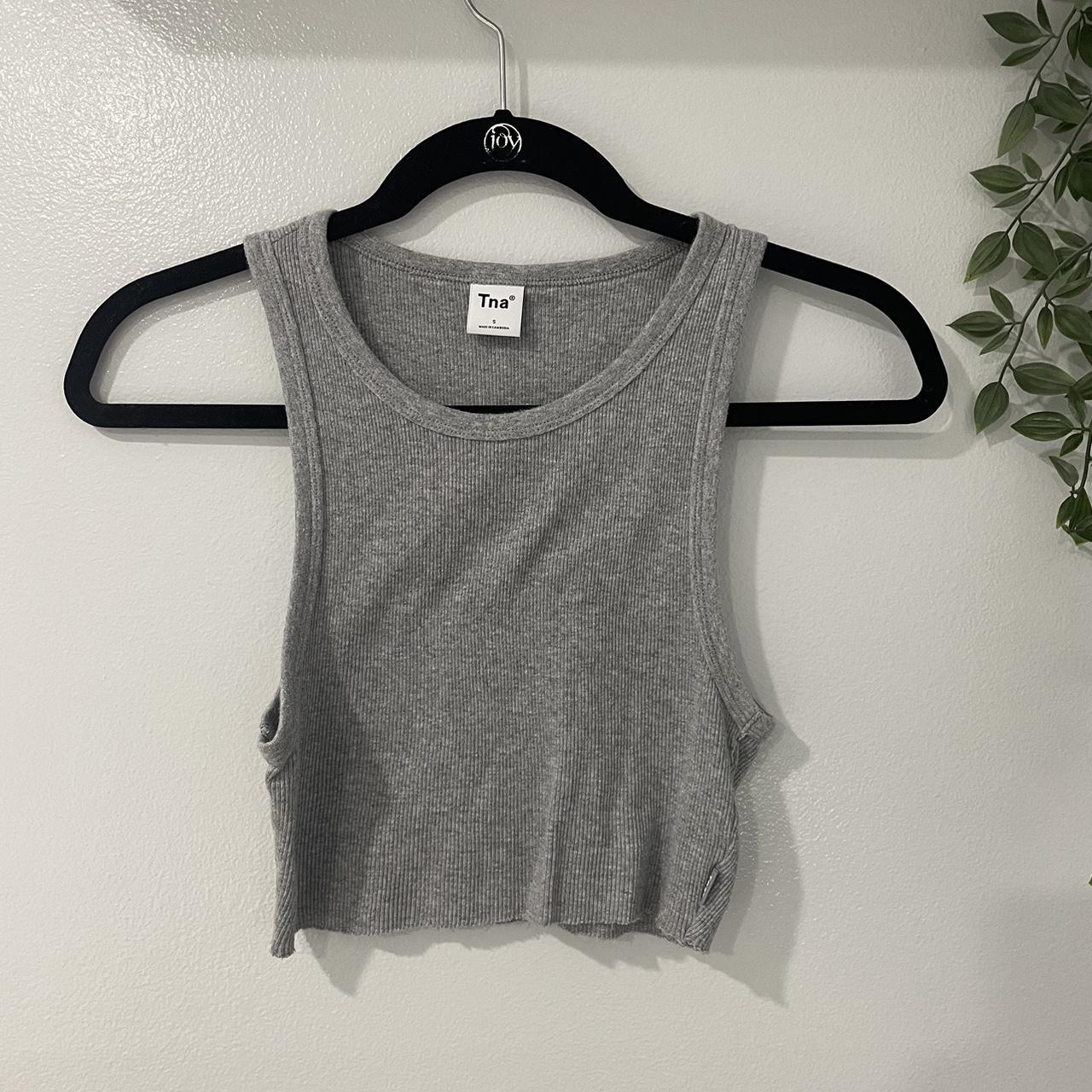 Aritzia Tna gray tank top Worn twice but in great... Depop