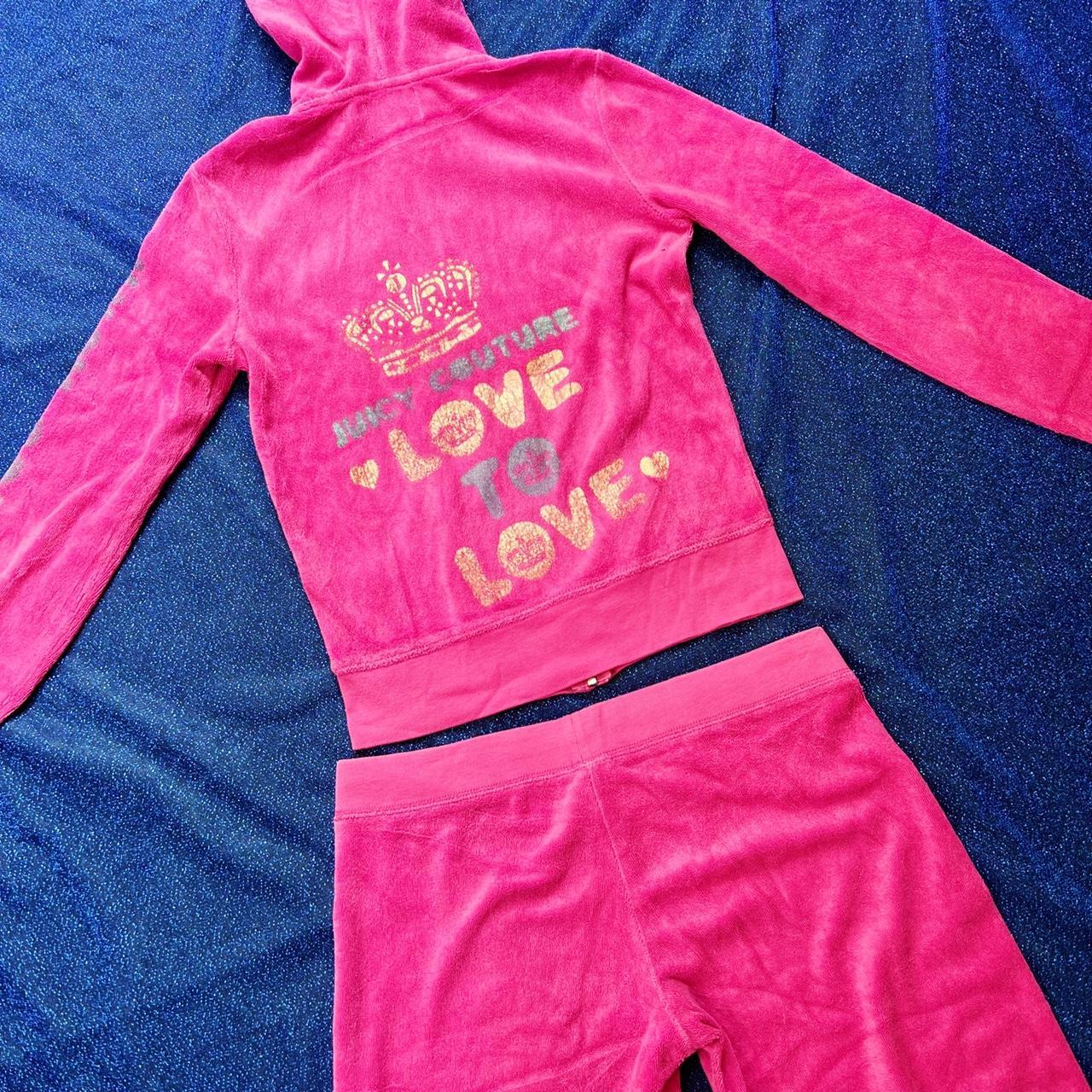 Juicy Couture Women's Pink Hoodie | Depop