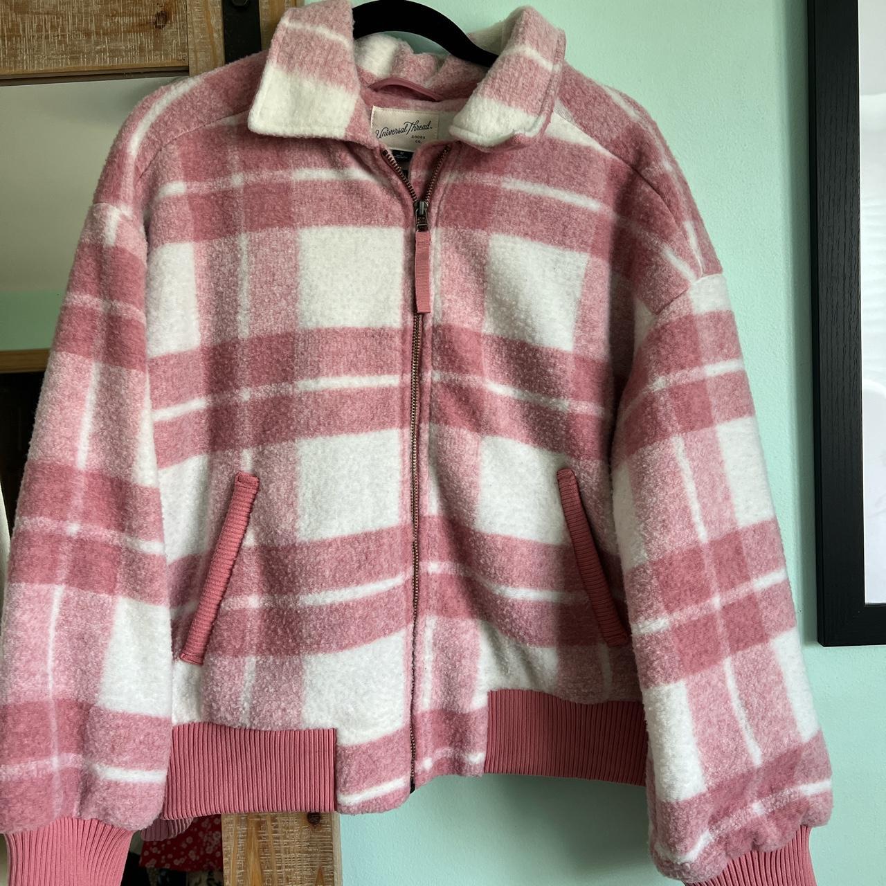 Target pink plaid jacket Clearance