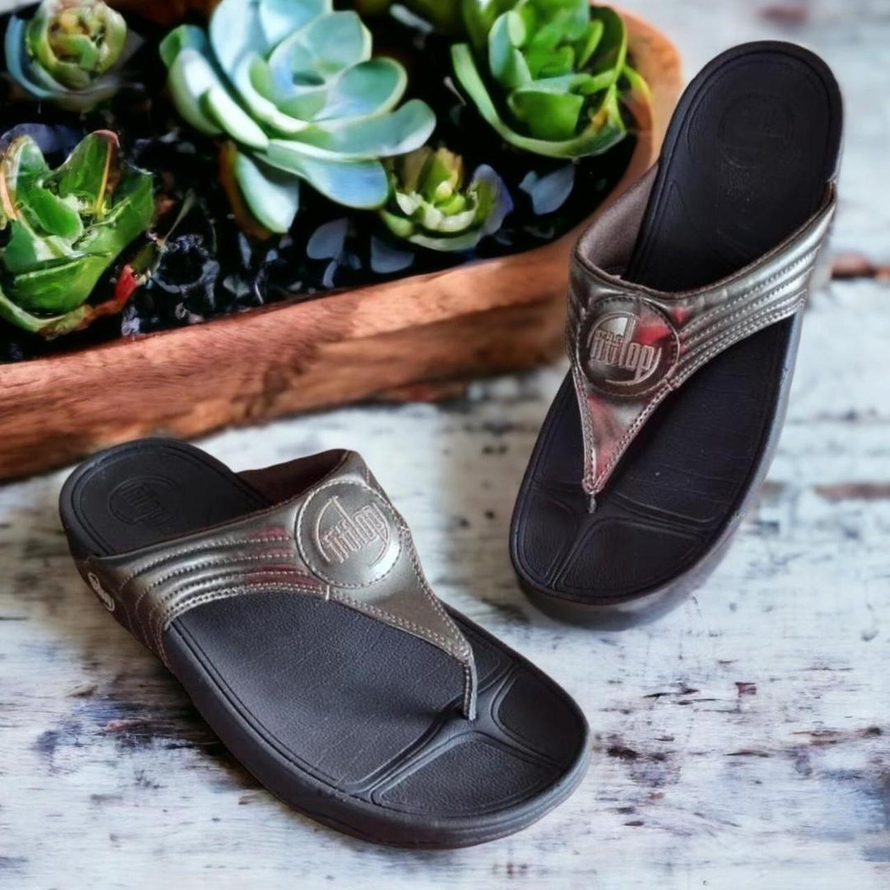 fitflop gold sneakers