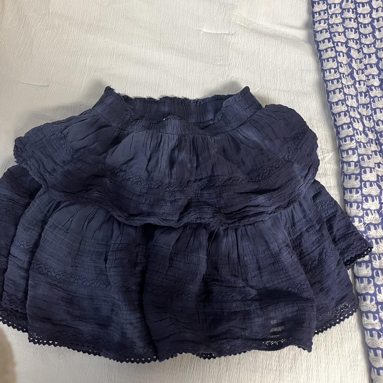 Aerie Women's Navy Skirt | Depop