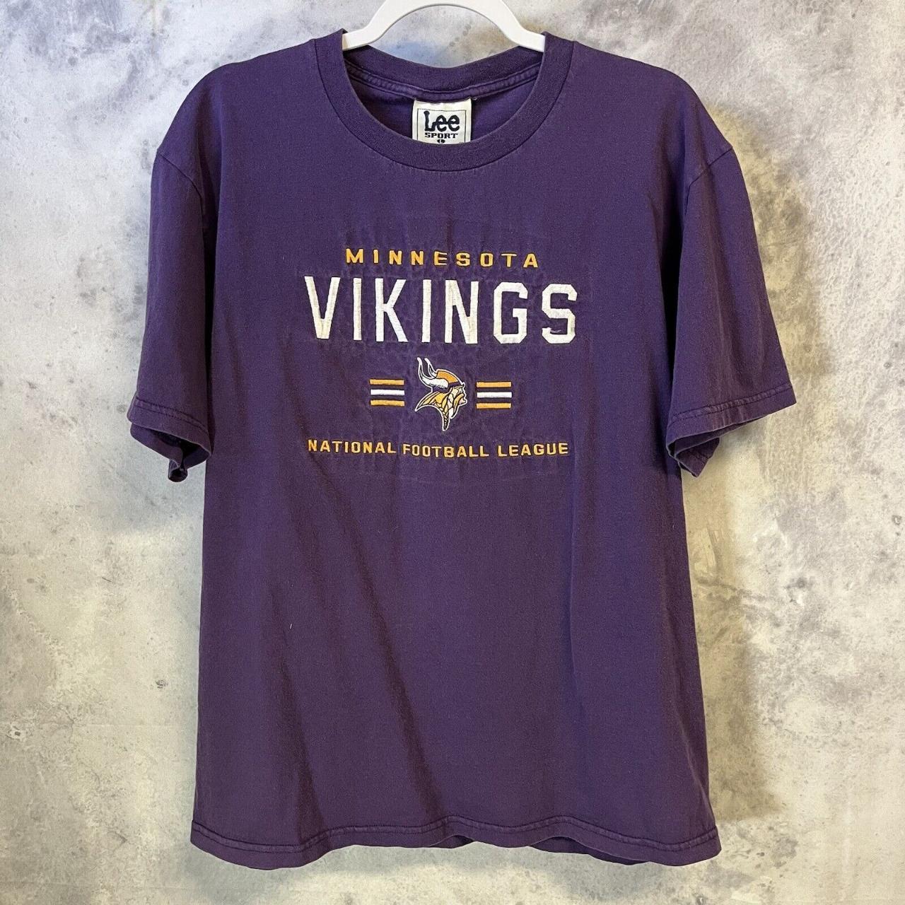 Vintage Minnesota Vikings Crew Neck Lee sport Size - Depop