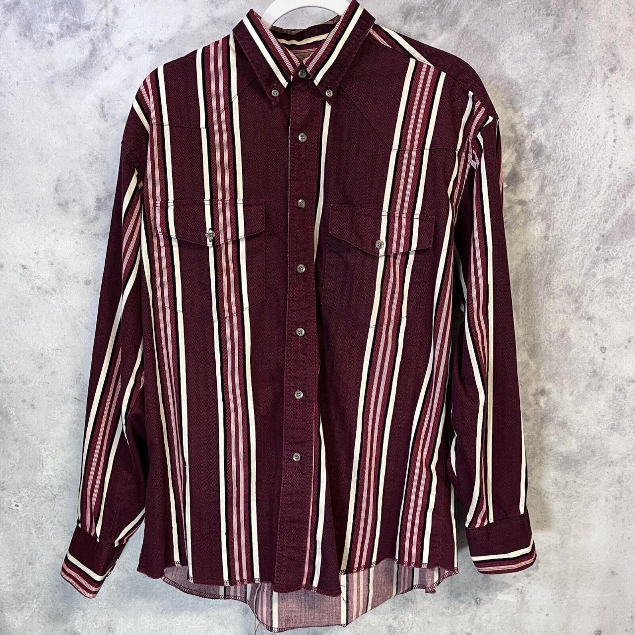 Wrangler Men's Red Shirt | Depop