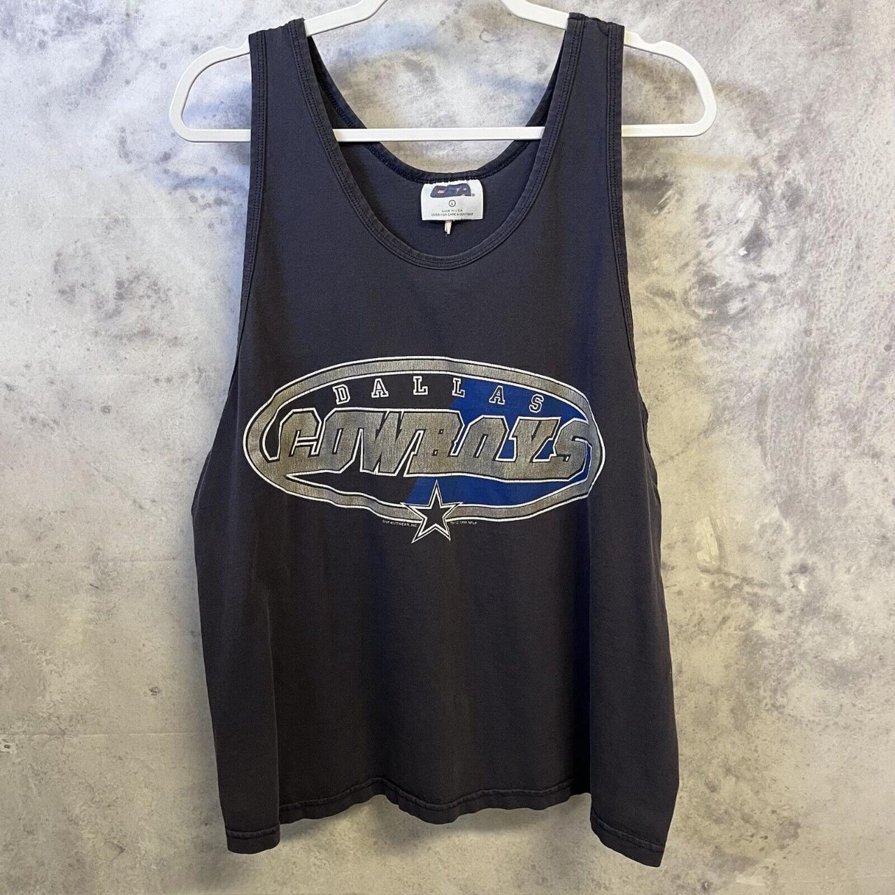 Vintage Men's Tank Top - Blue - L