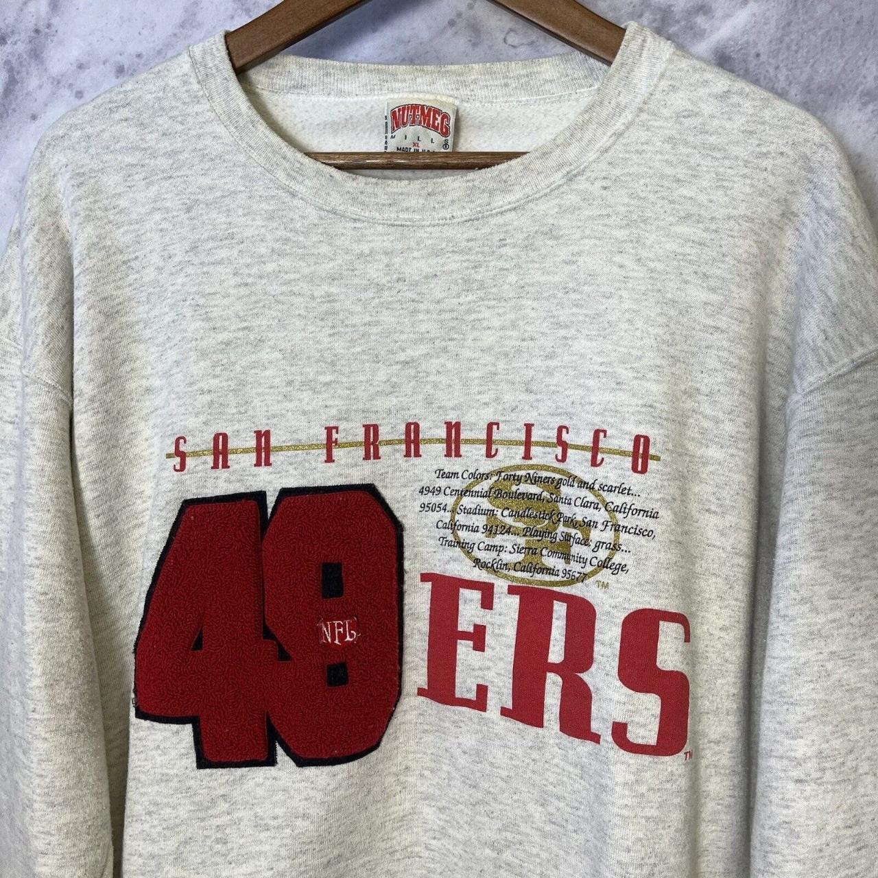 San Francisco 49ERS hoodie. Faded red all over. A - Depop