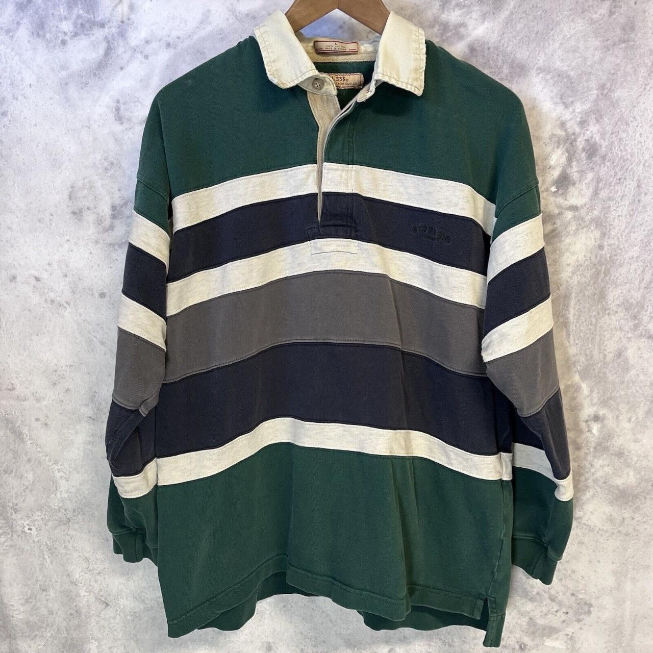 Guess Classic Sportswear Rugby Shirt Large Long... - Depop