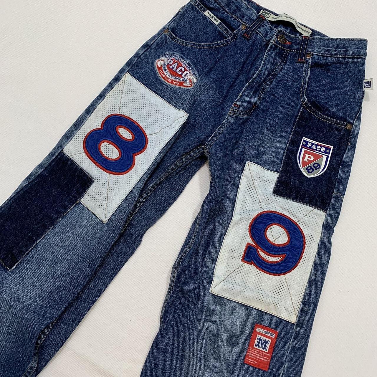 Y2k Patchwork Paco Jeans 👖 Youth Size 10 Waist Depop 0499