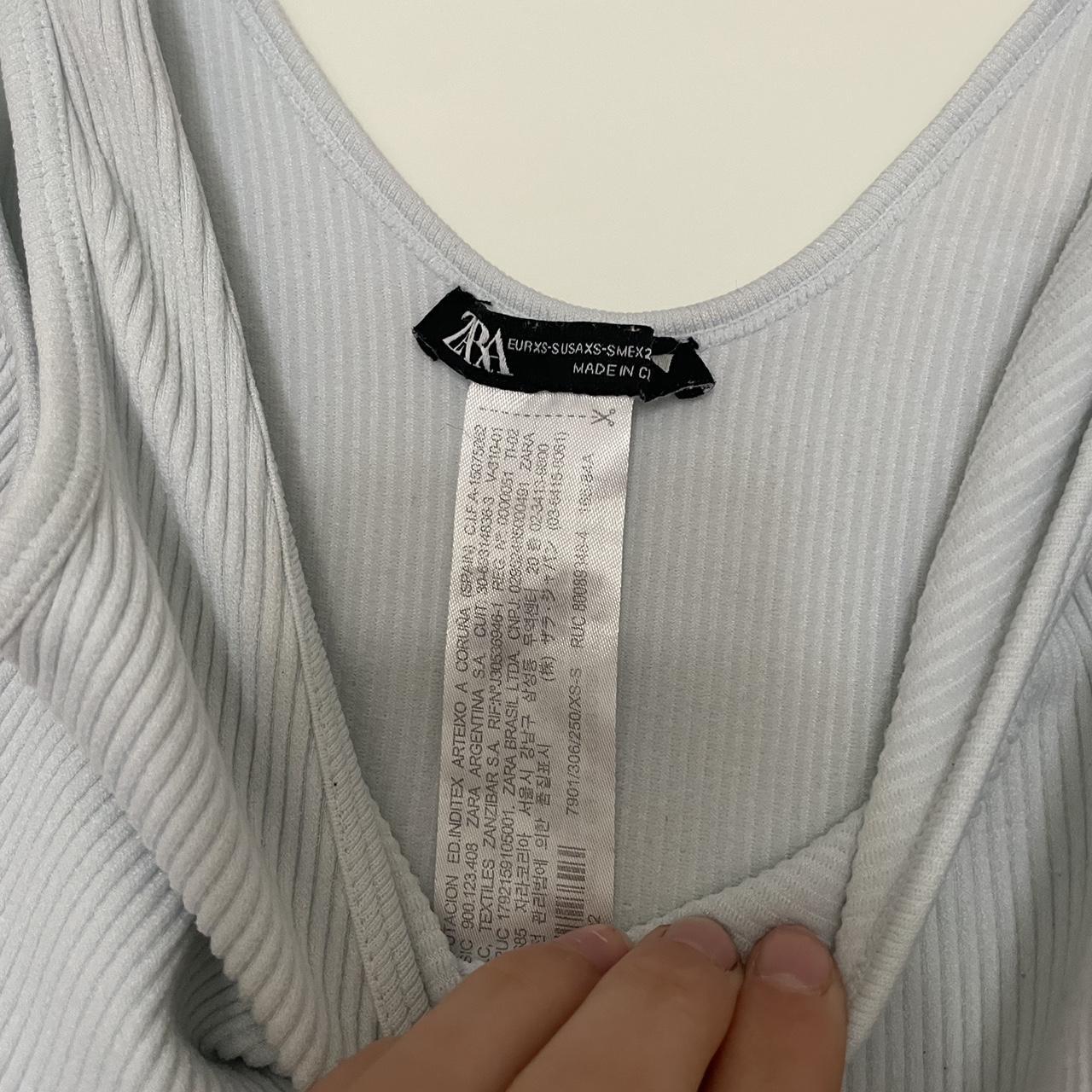 Zara baby blue rubber bodysuit Great condition... Depop