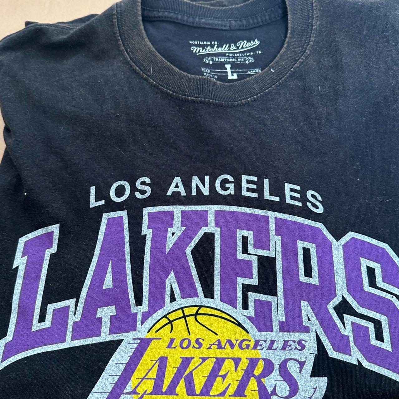 Mitchell & Ness Lakers Oversized Vintage T Shirt - Depop