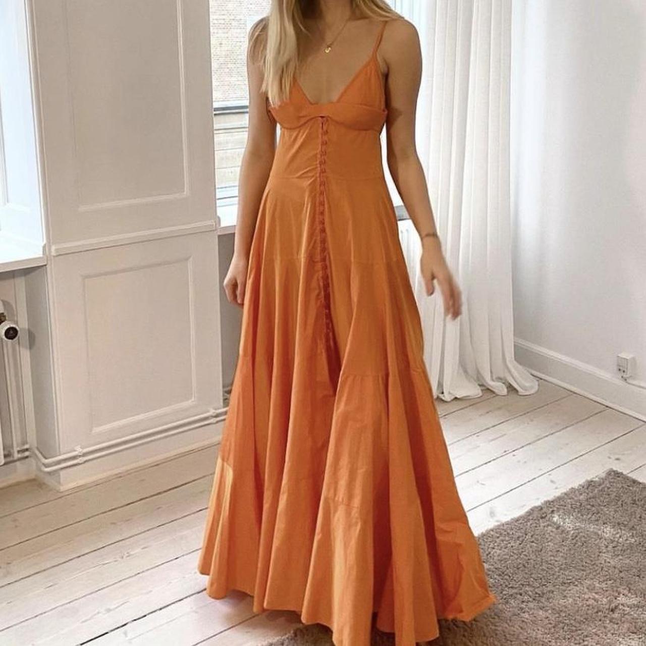 オールインワン・サロペット Jacquemus Draped Design Orange Dress Jacquemus Dress in Orange | Lyst