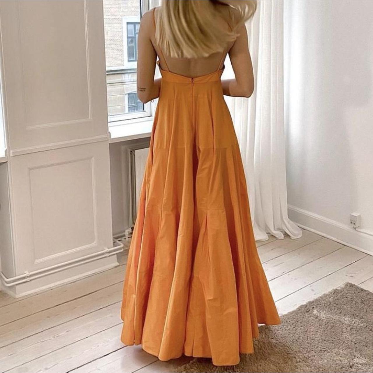 オールインワン・サロペット Jacquemus Draped Design Orange Dress s-l1200.jpg