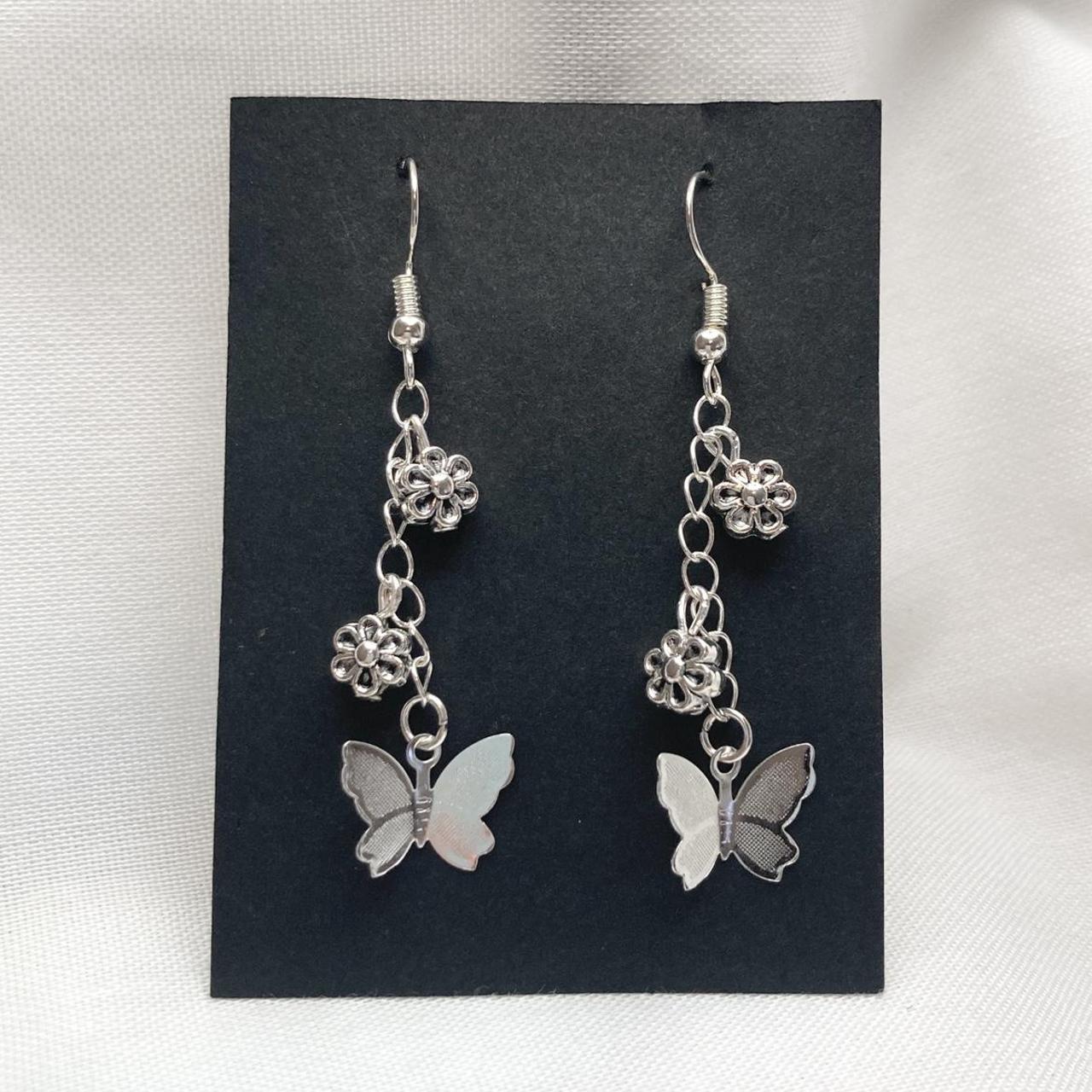 Brandy melville butterfly store drop earrings