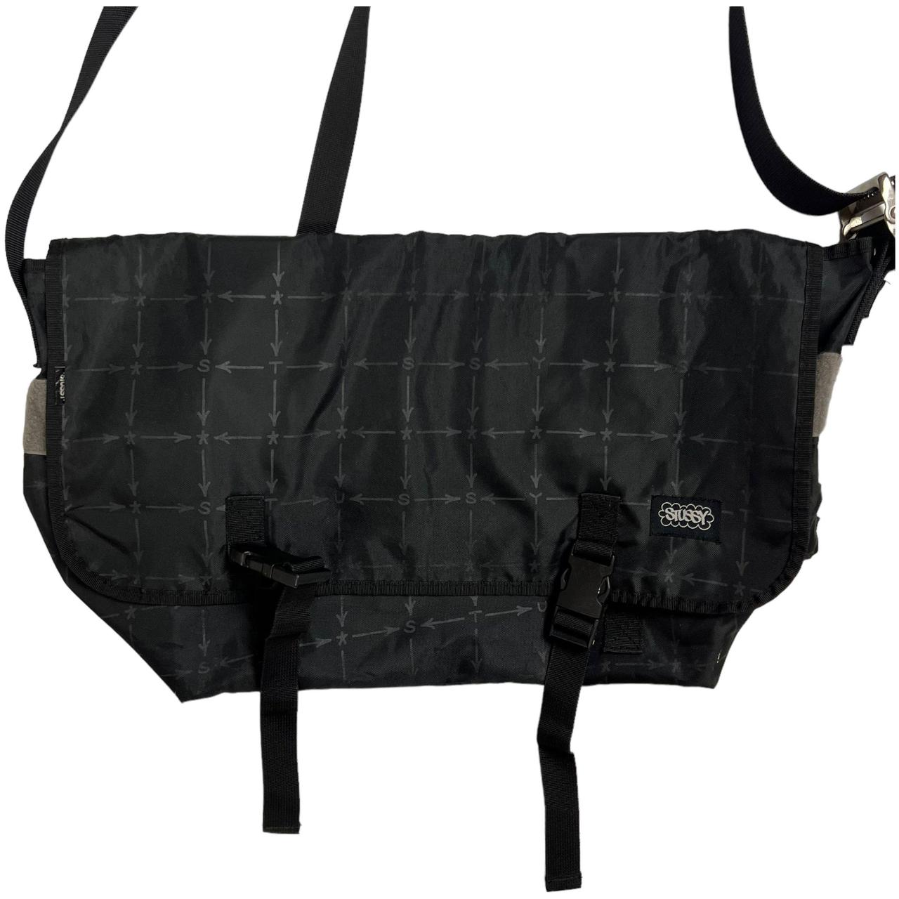 00's old stussy one shoulder bag Y2K old stussy monogram bag y2k 00's