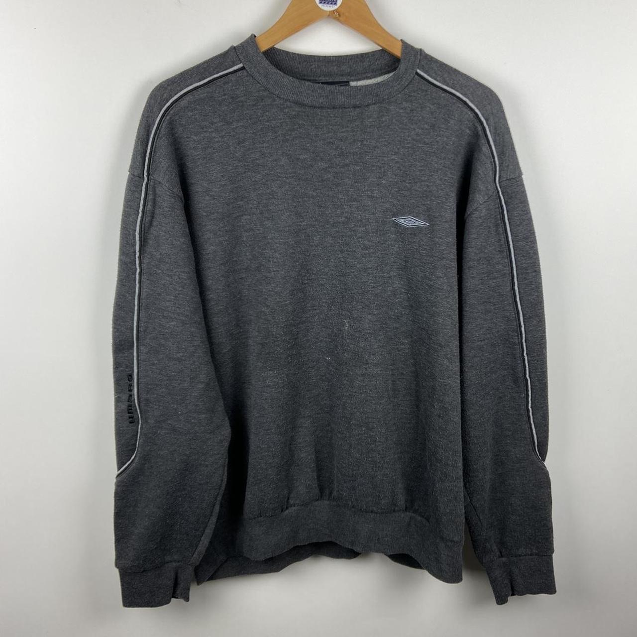 Vintage 00s Grey Umbro Sweatshirt, Stylish Piece.... - Depop