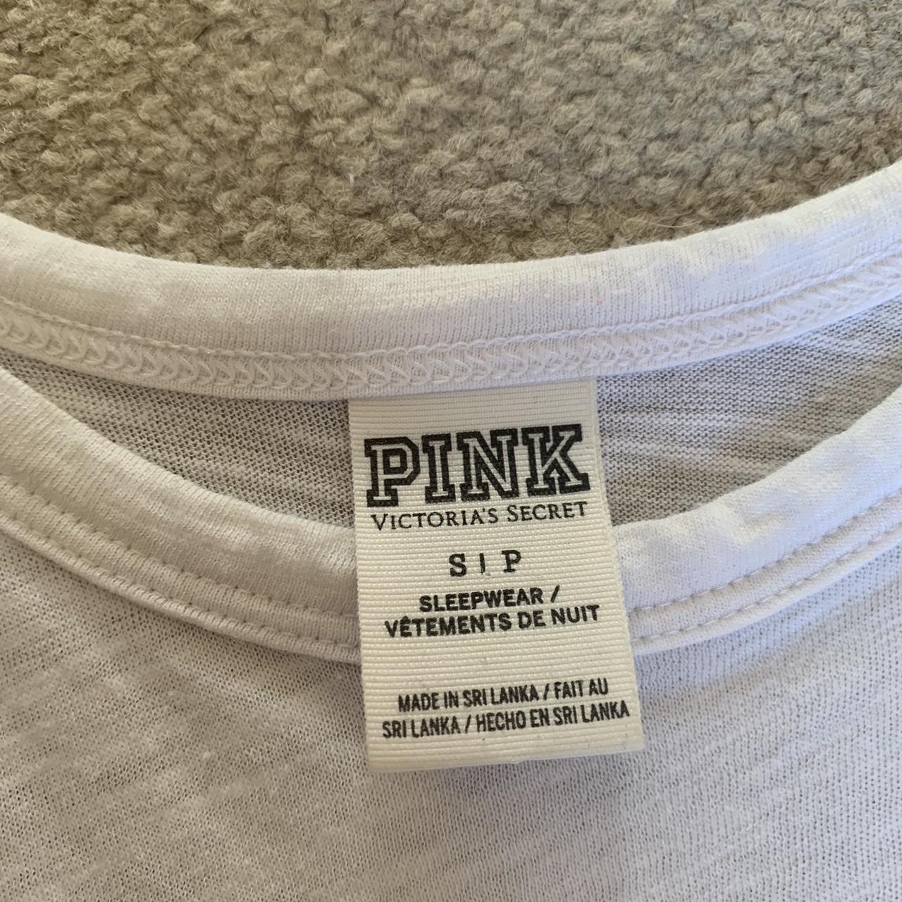 Victoria’s Secrets PINK sleepwear top Pink racer... - Depop