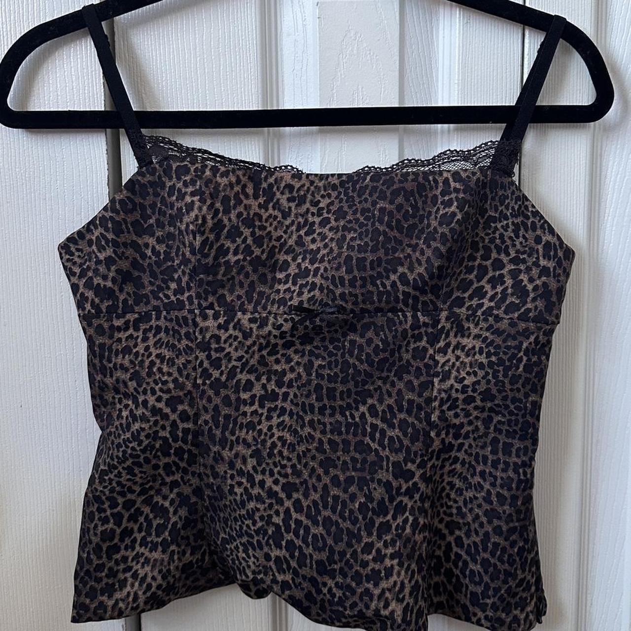 ZARA LEOPARD CAMI TOP🤎 This is the most adorable... - Depop