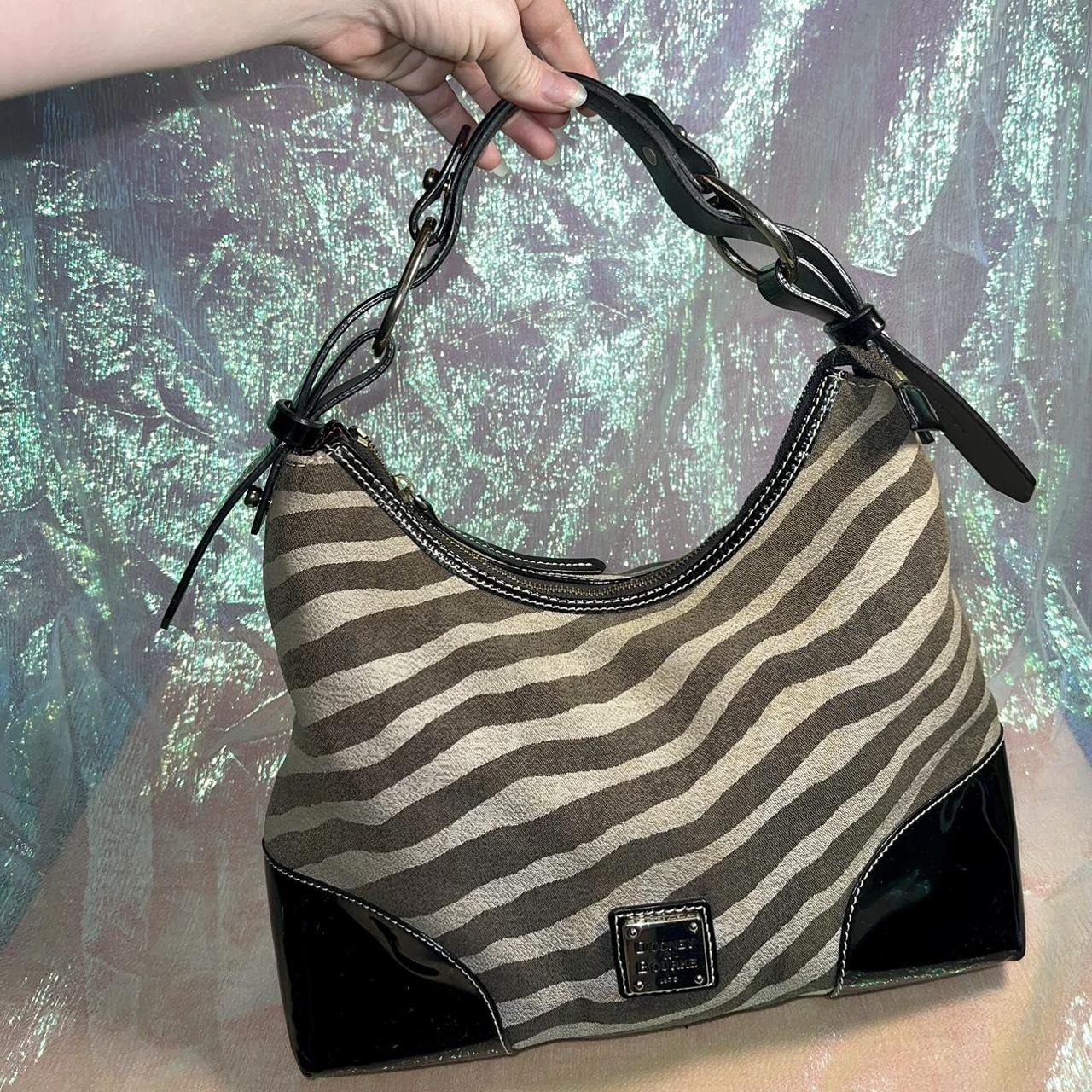 Dooney Bourke Zebra Printed Satchel Bag