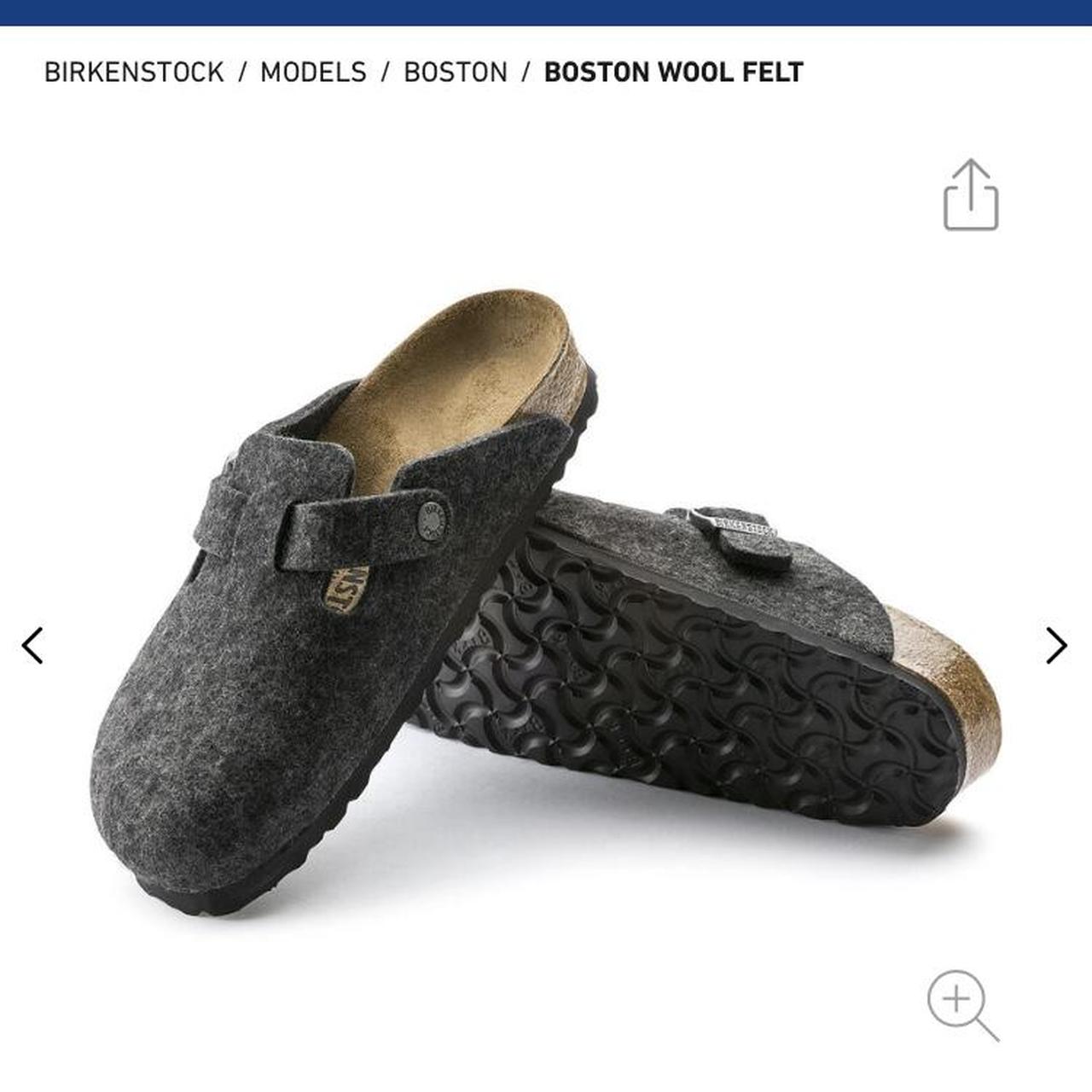 Birkenstock boston deals wool felt anthracite