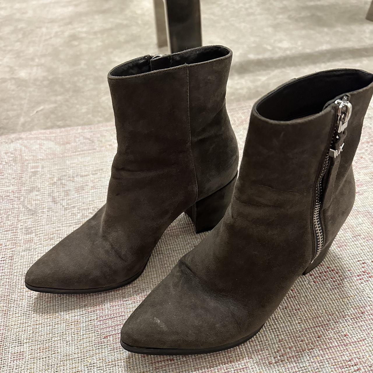 michael kors pamela suede ankle boot