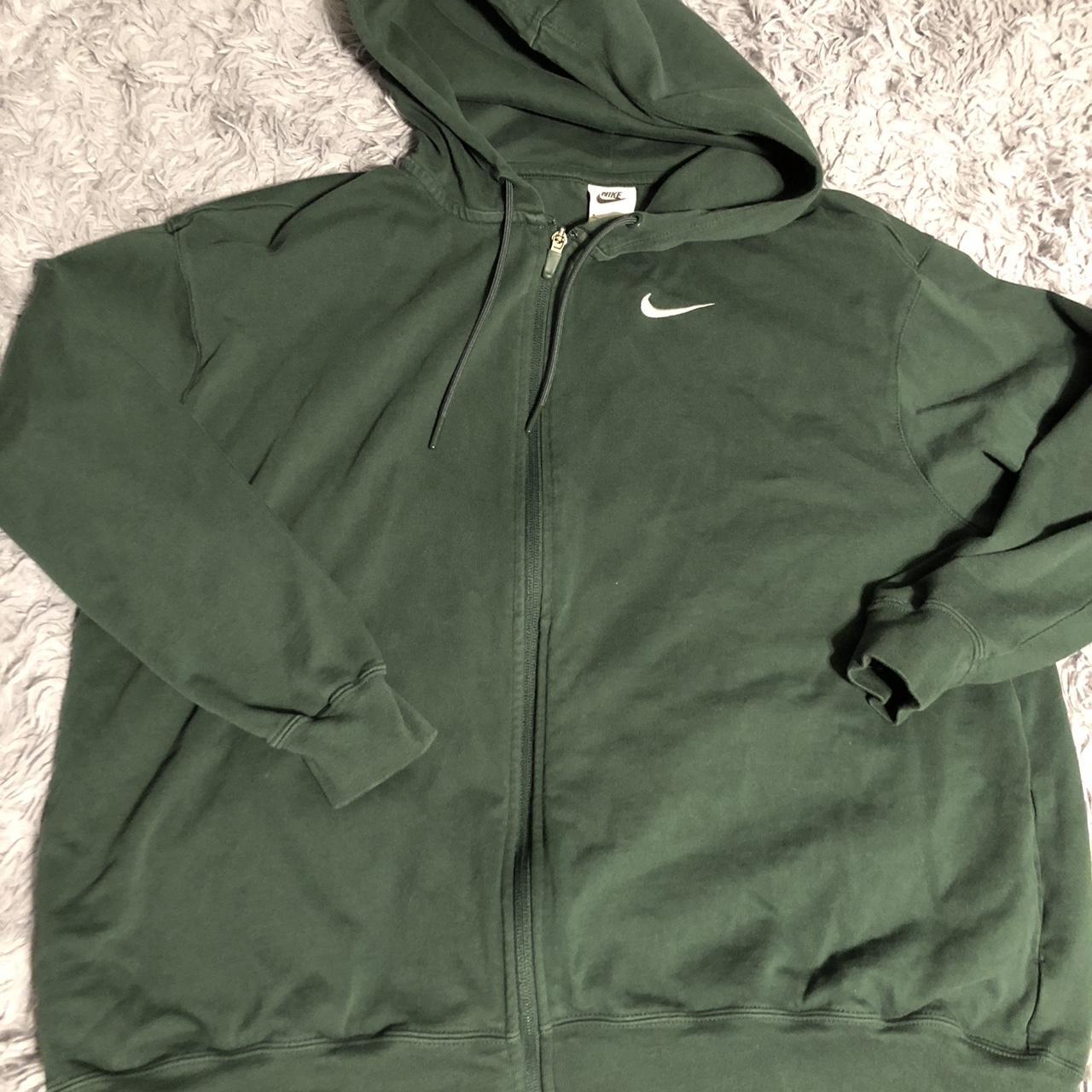 Forest green Nike zip up jacket. Men’s sz medium. Depop