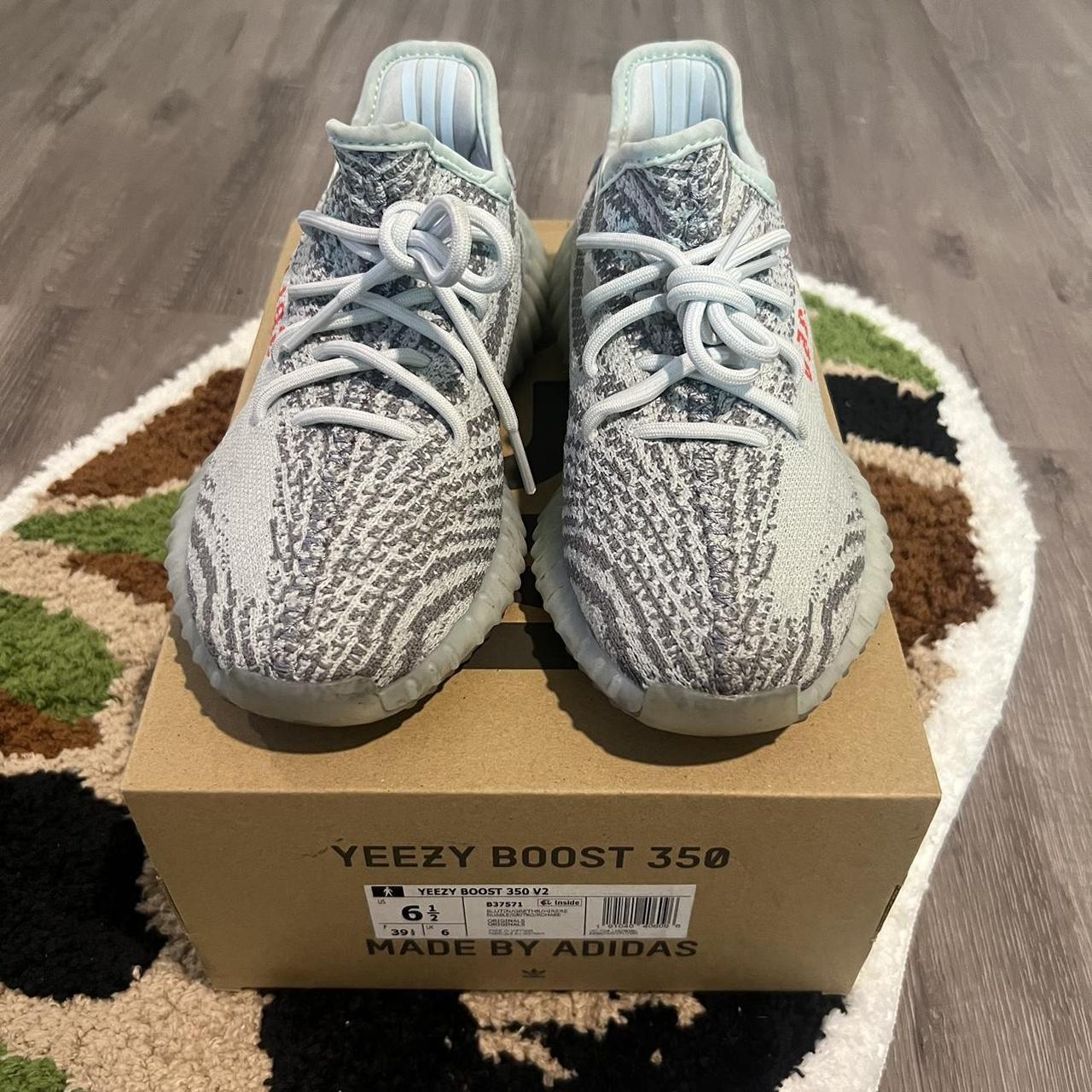 yeezy 350 blue tint box