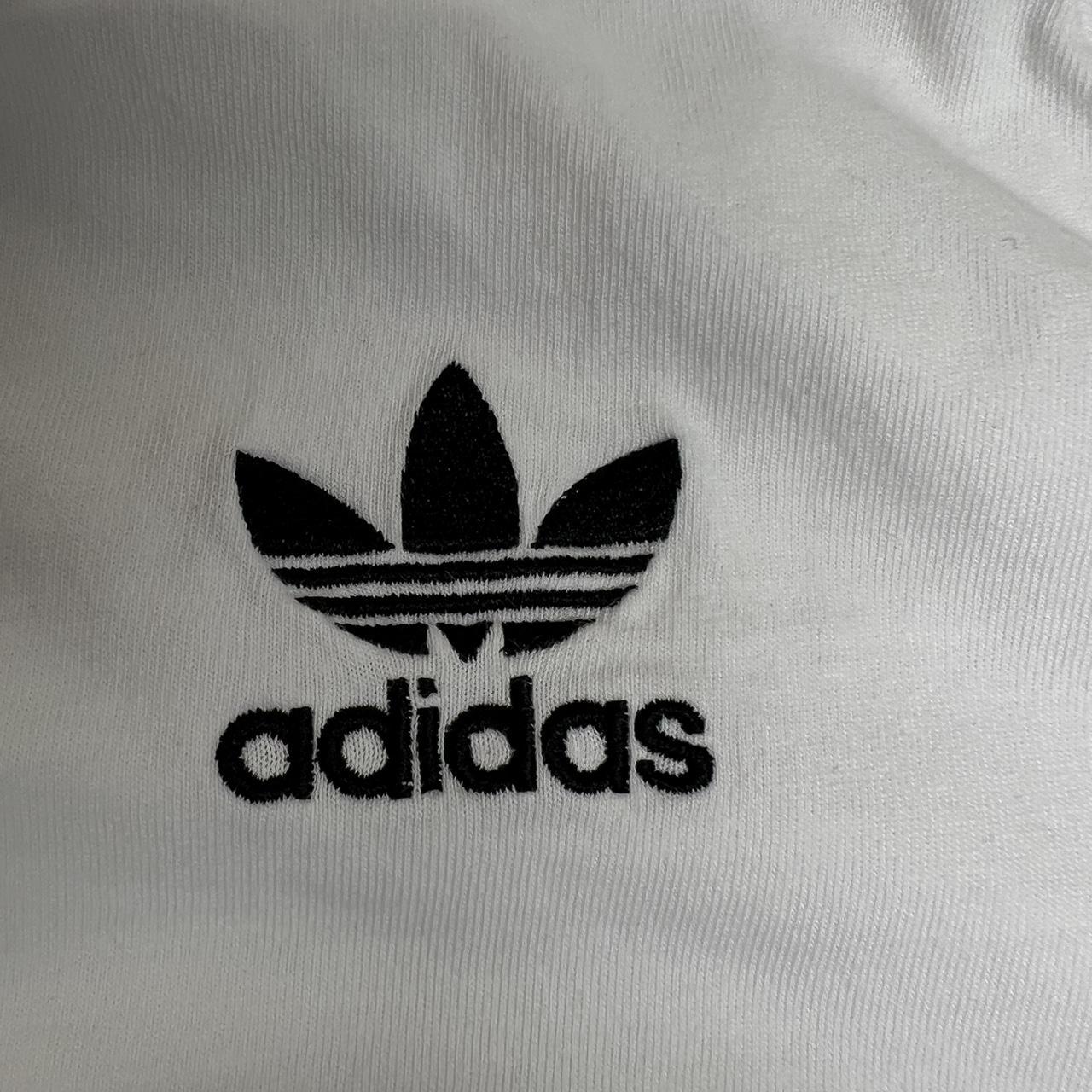 Adidas Originals White 3 Stripe Tee - Depop