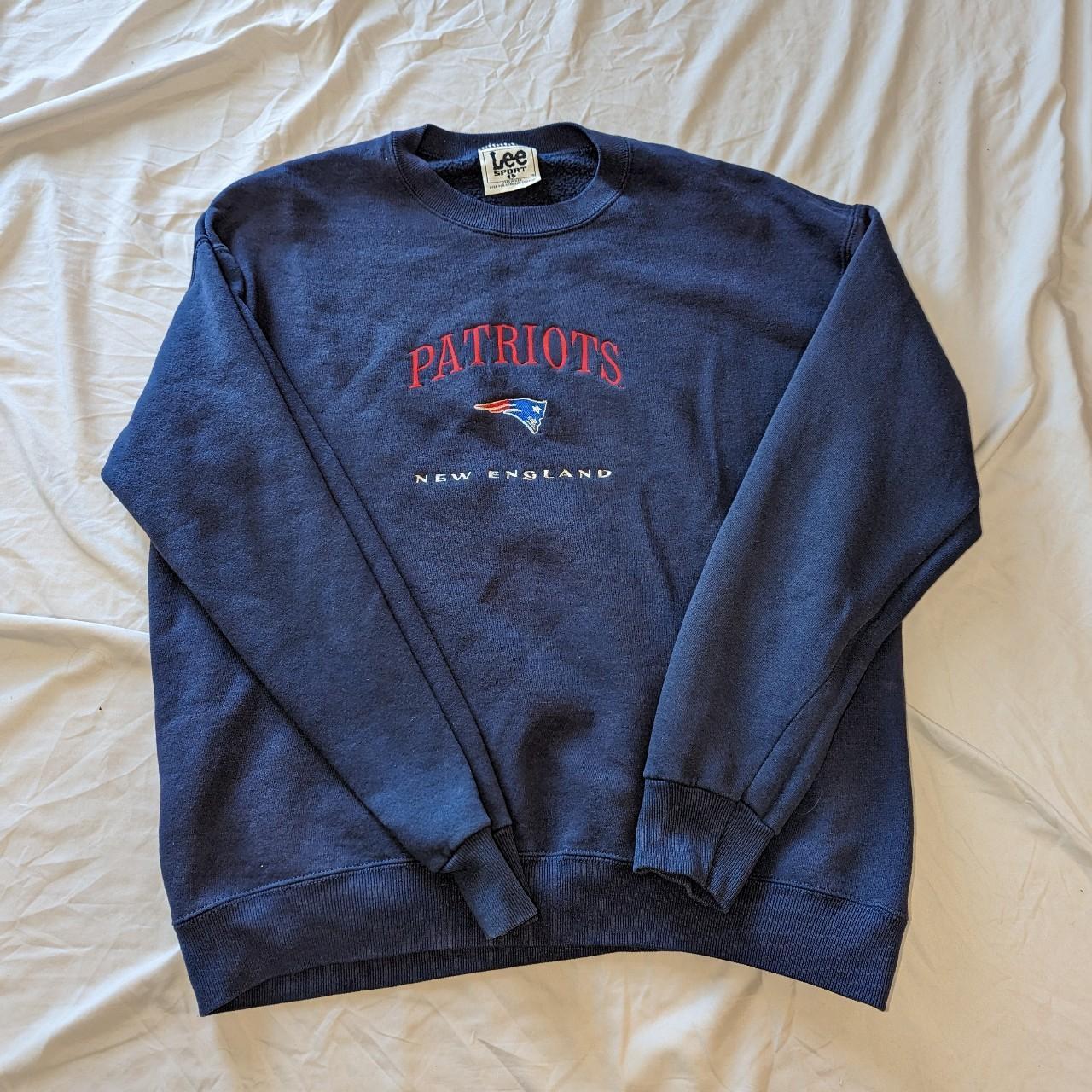 Vintage 90's oversized New England Patriots crewneck - Depop