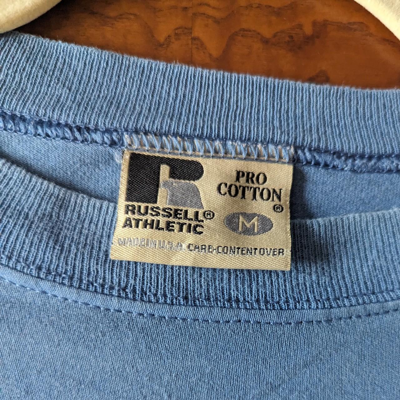 Vintage 90s Russell athletic pro cotton blue pocket | Depop