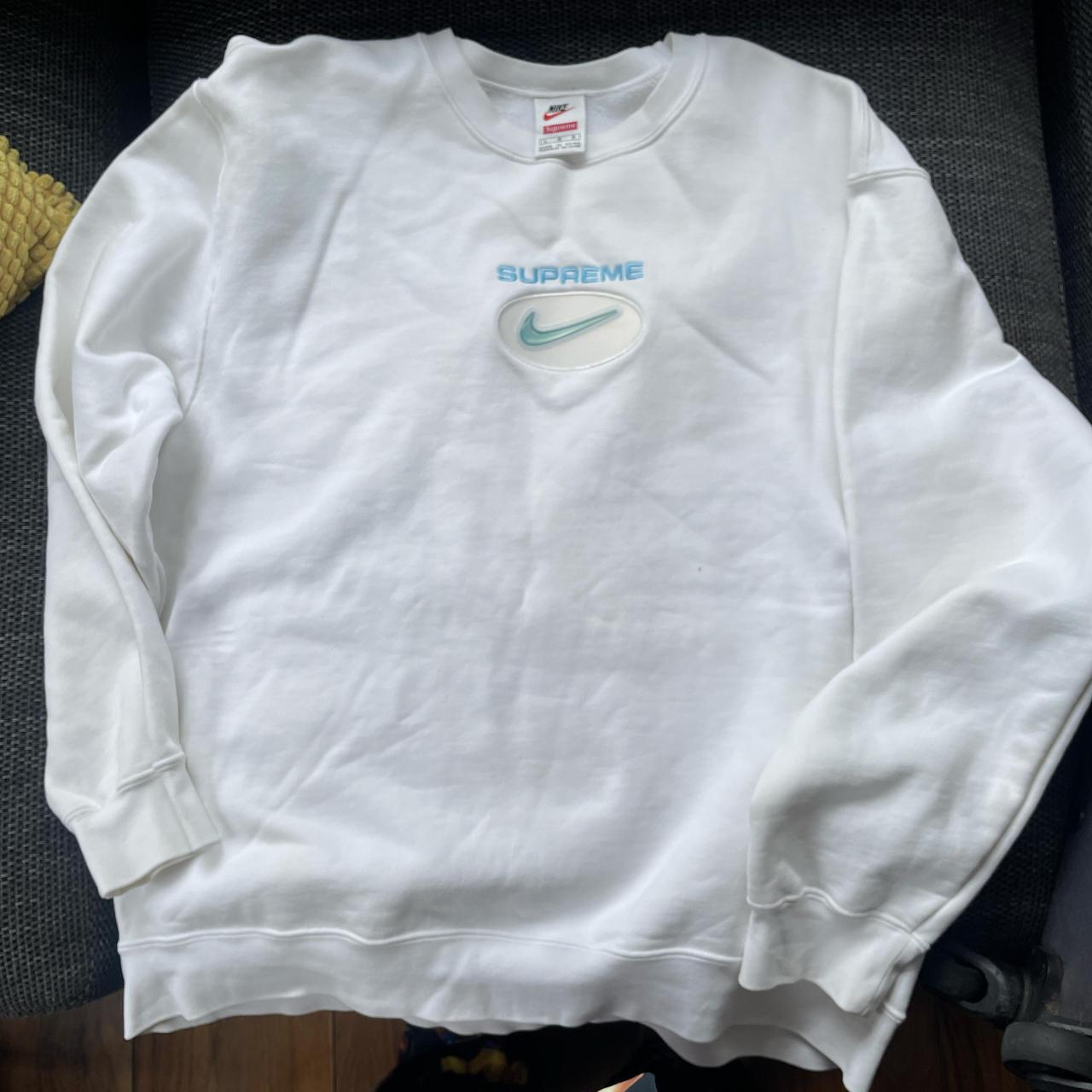 Supreme x Nike 2020 Jewel Crewneck jumper. White and...