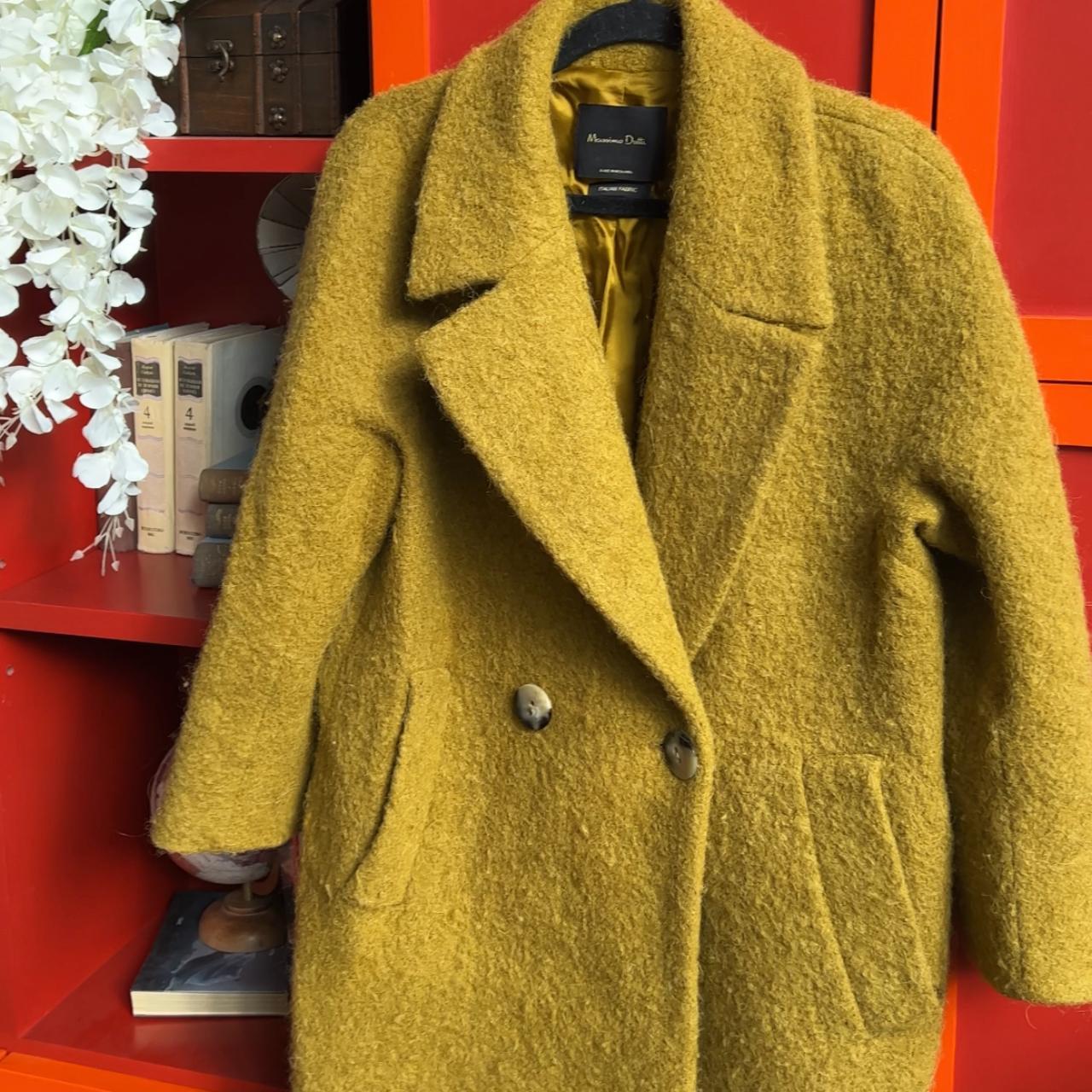 Massimo dutti green outlet coat