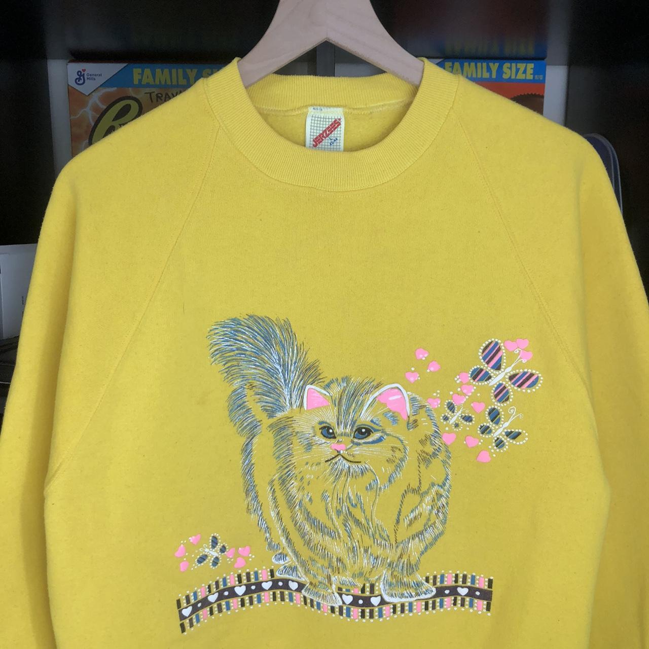 Jerzees Women's Yellow Sweatshirt | Depop