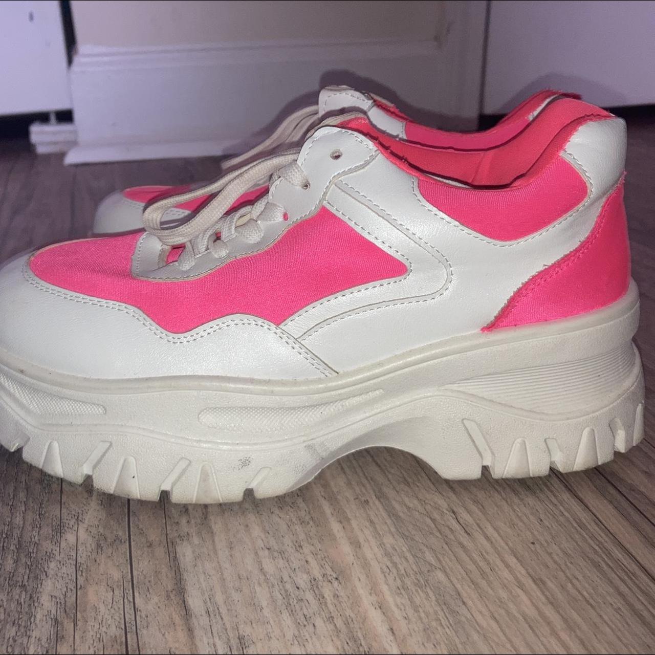 Dolls Kill Women's Pink Trainers | Depop