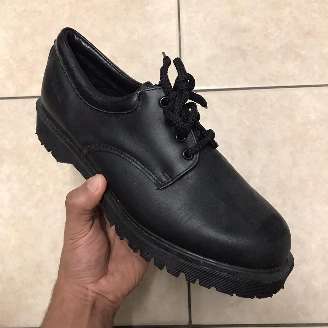 Dr Martens Blacked out Satra boots RARE ROYAL MAIL. Depop