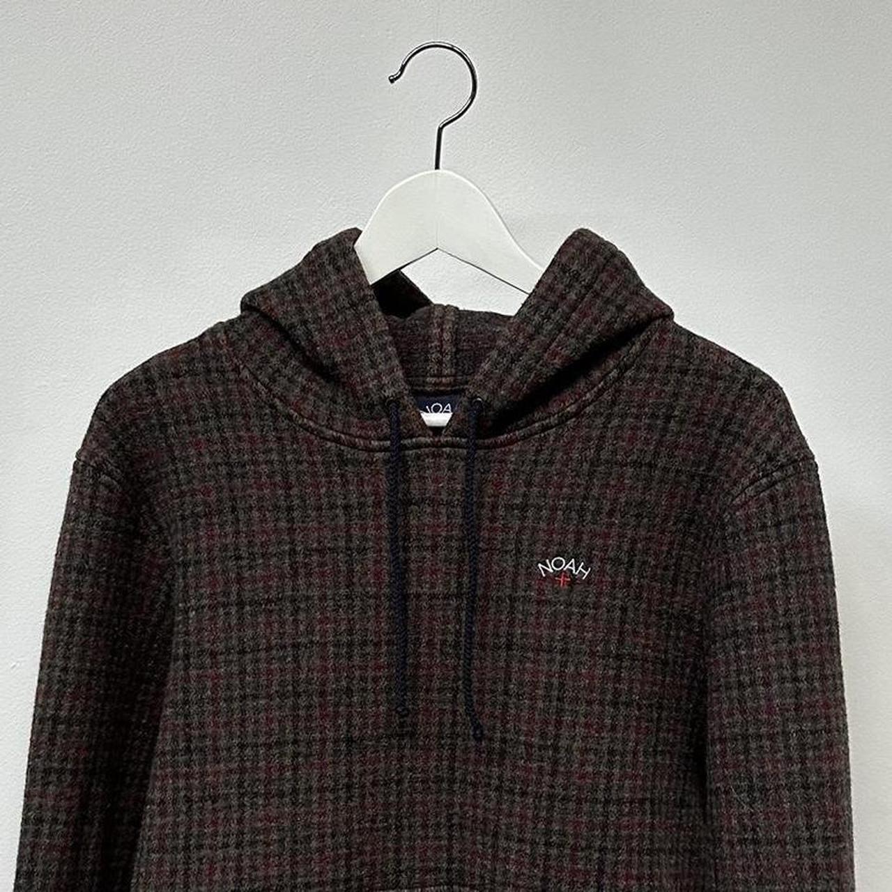 Noah wool check hoodie on sale