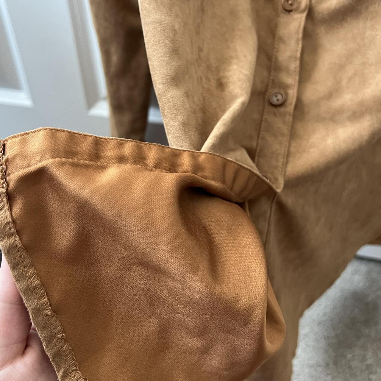 brown button up, good for layering or just wearing... Depop