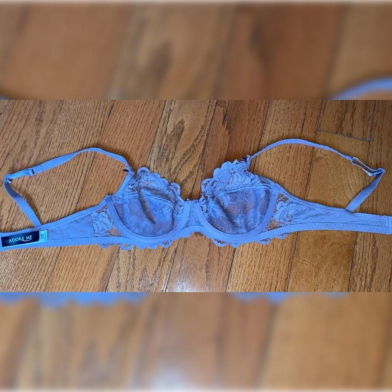 Adore Me Women's Purple Bra Depop