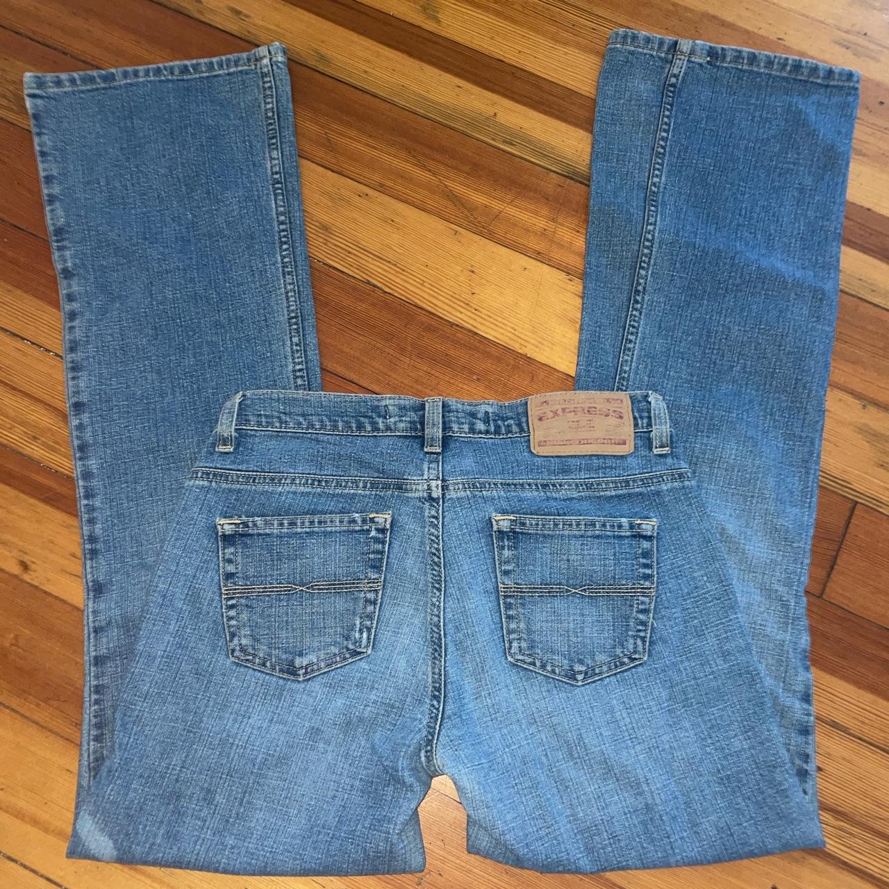 Express Women's Blue Jeans | Depop