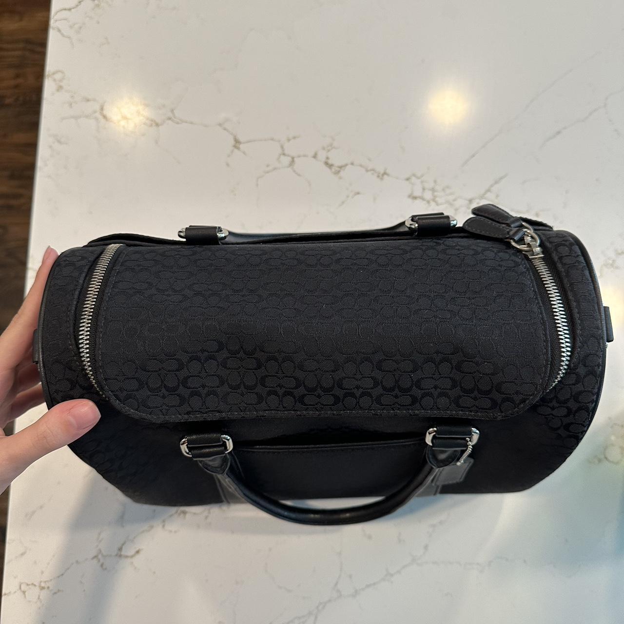 Black Coach Signature Mini Boston Bag #coach | Depop