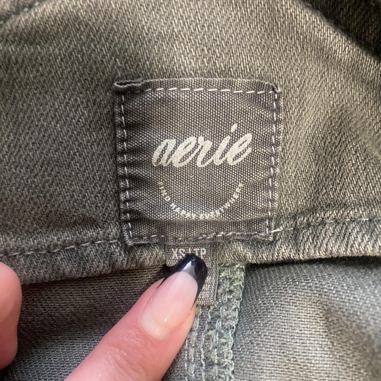 Aerie Women's Green Dungareesoveralls Depop