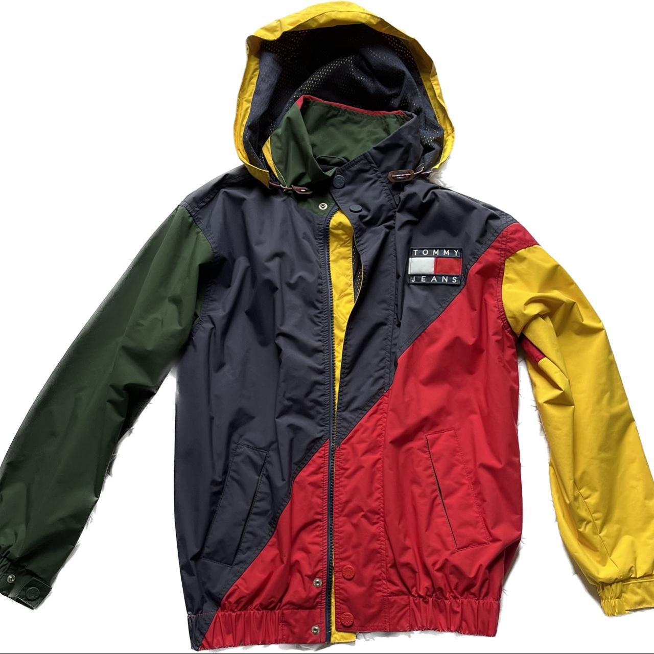 Black and yellow tommy hilfiger cheap jacket