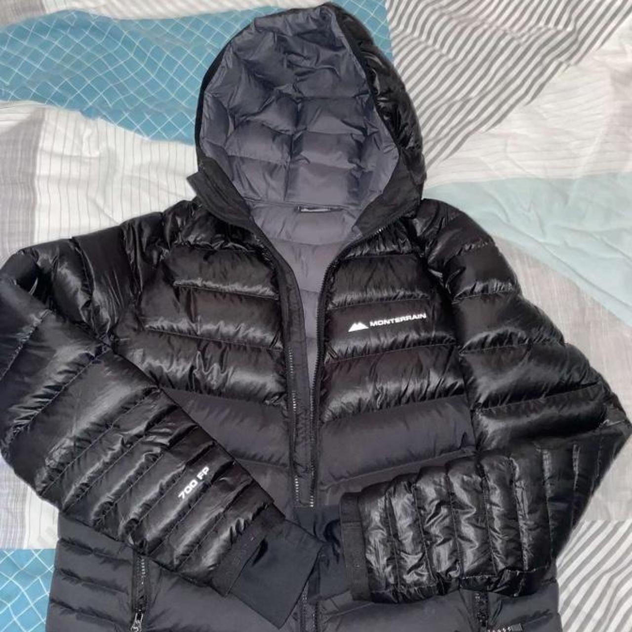 monterrain jacket size large good condition black - Depop