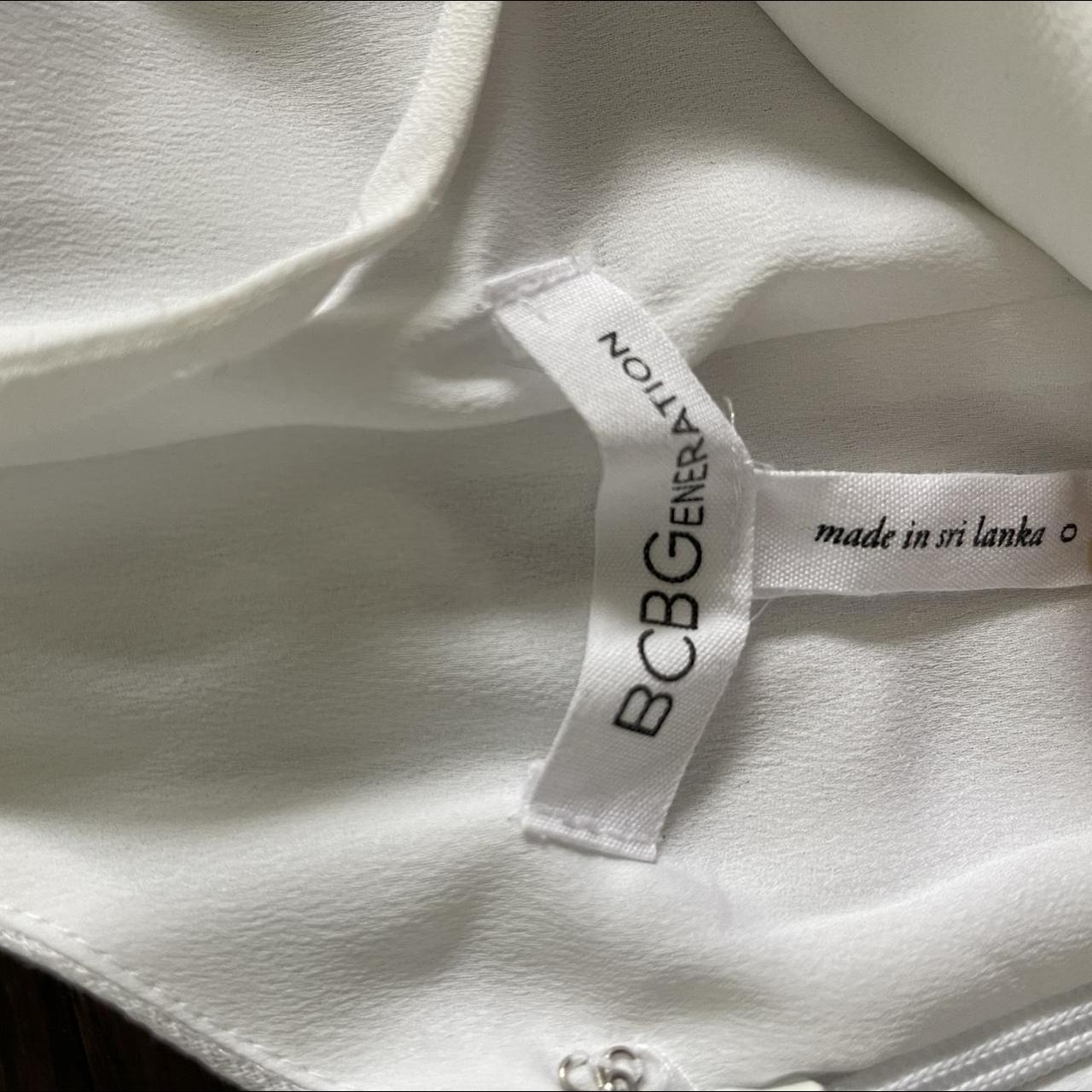 BCBGeneration Women's White Dress Depop