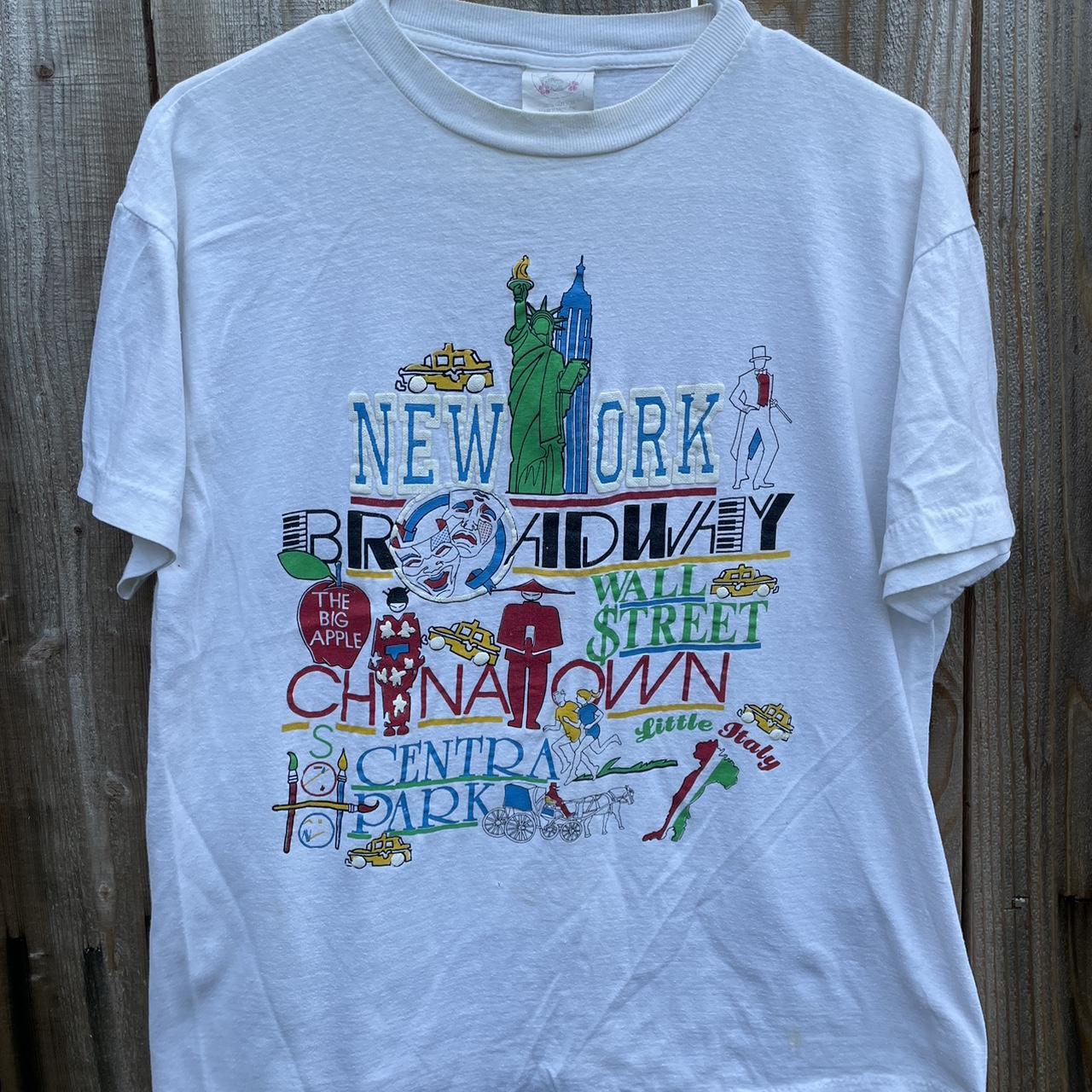 Men's Vintage NEW YORK Print T-Shirt