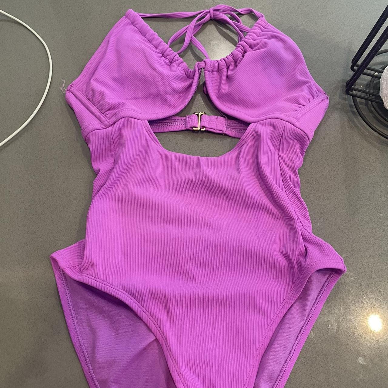 purple target one piece swimsuit never worn xx Depop