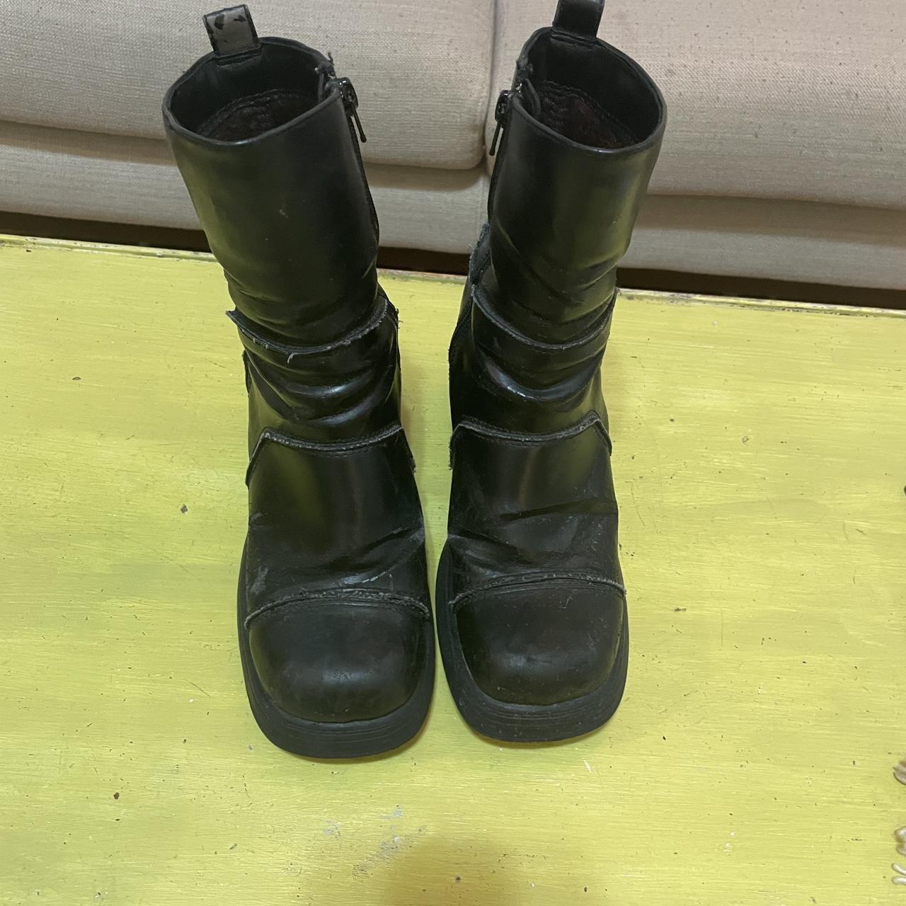 Authentic 90s/Y2K Lower East Side Square Toe Boots! | Depop