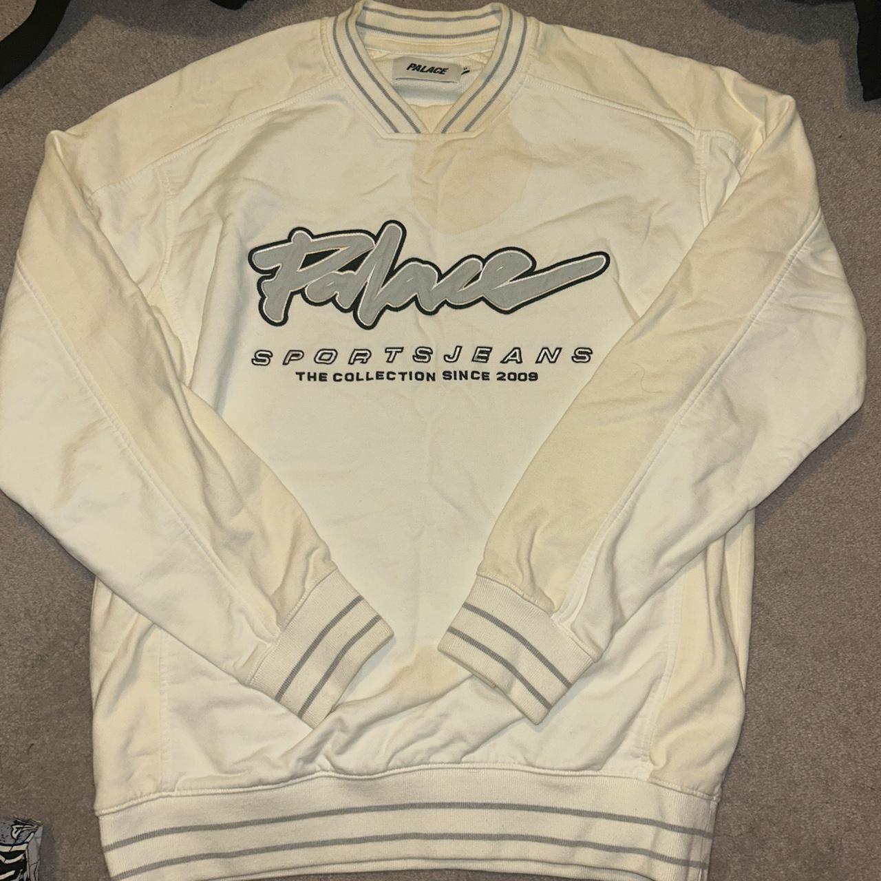 Palace white cream sweatshirt. Selling cheap