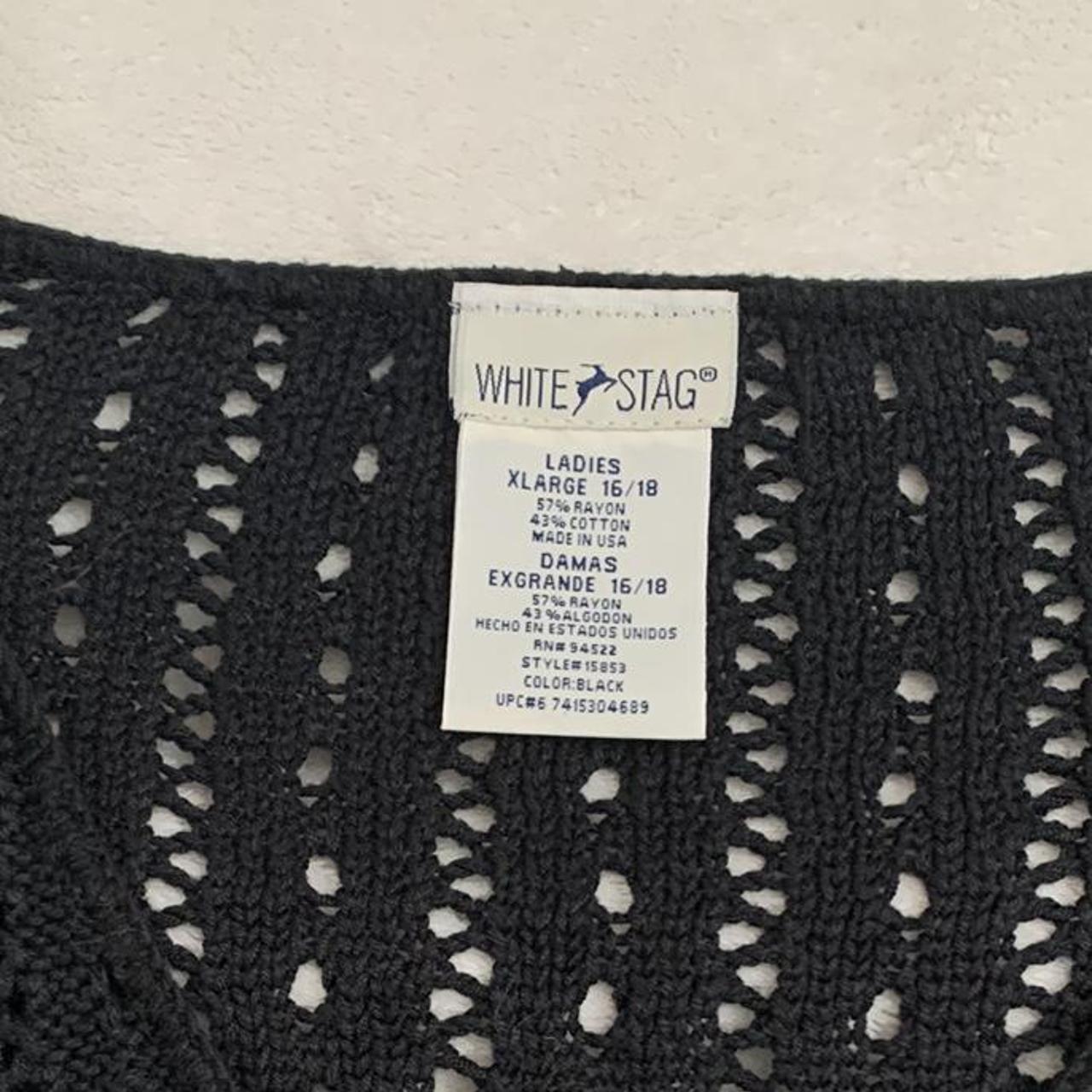 White Stag Women's Black and Grey Cardigan (4)