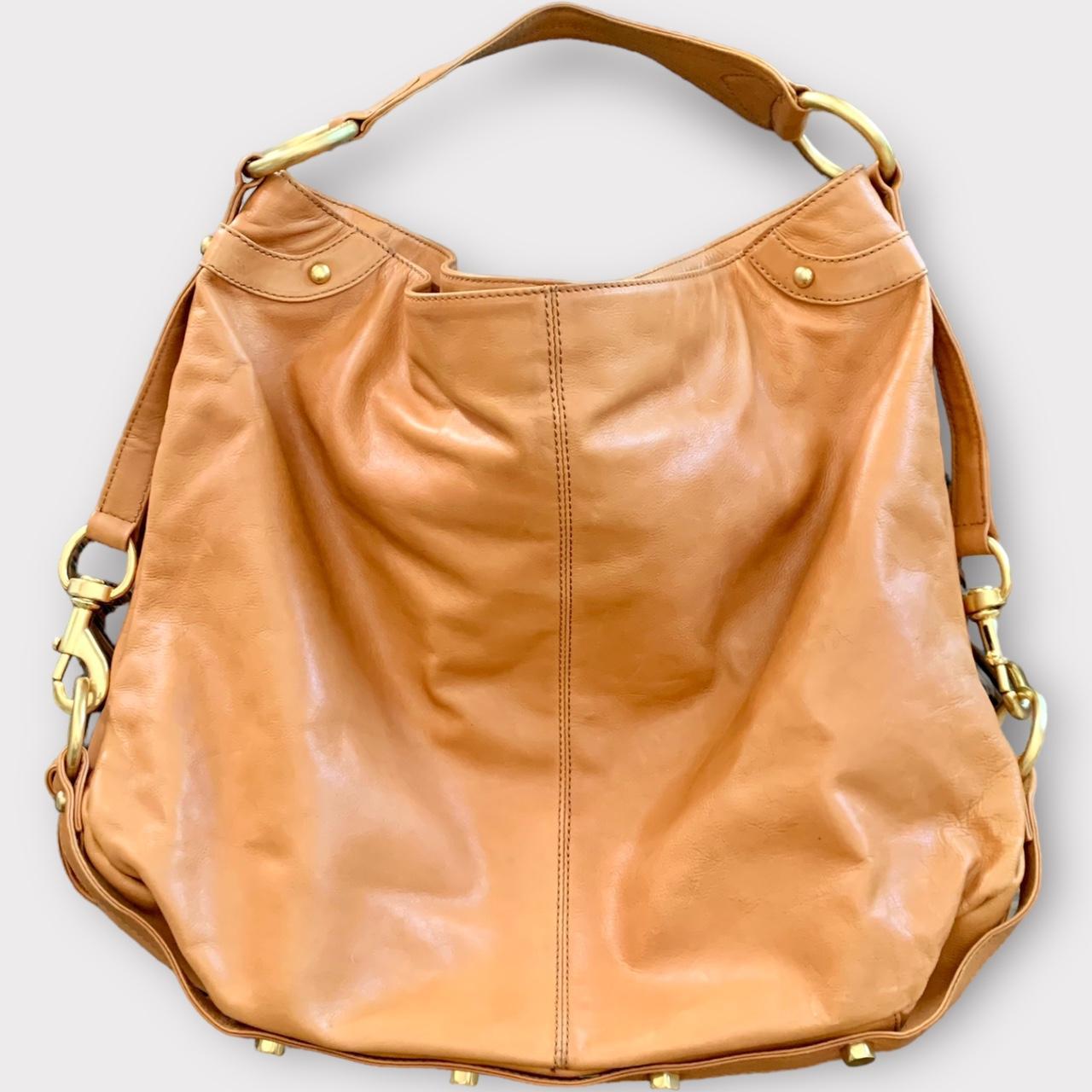 Amazing 2000s light chestnut brown shoulder hobo... - Depop