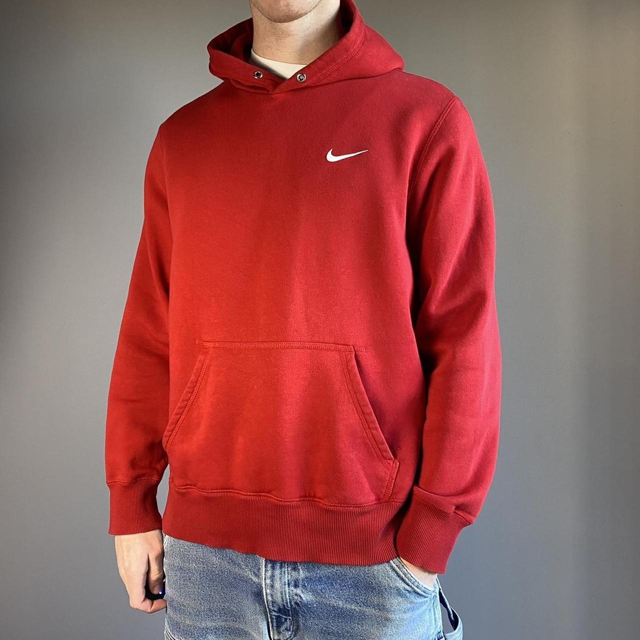red hoodie men nike