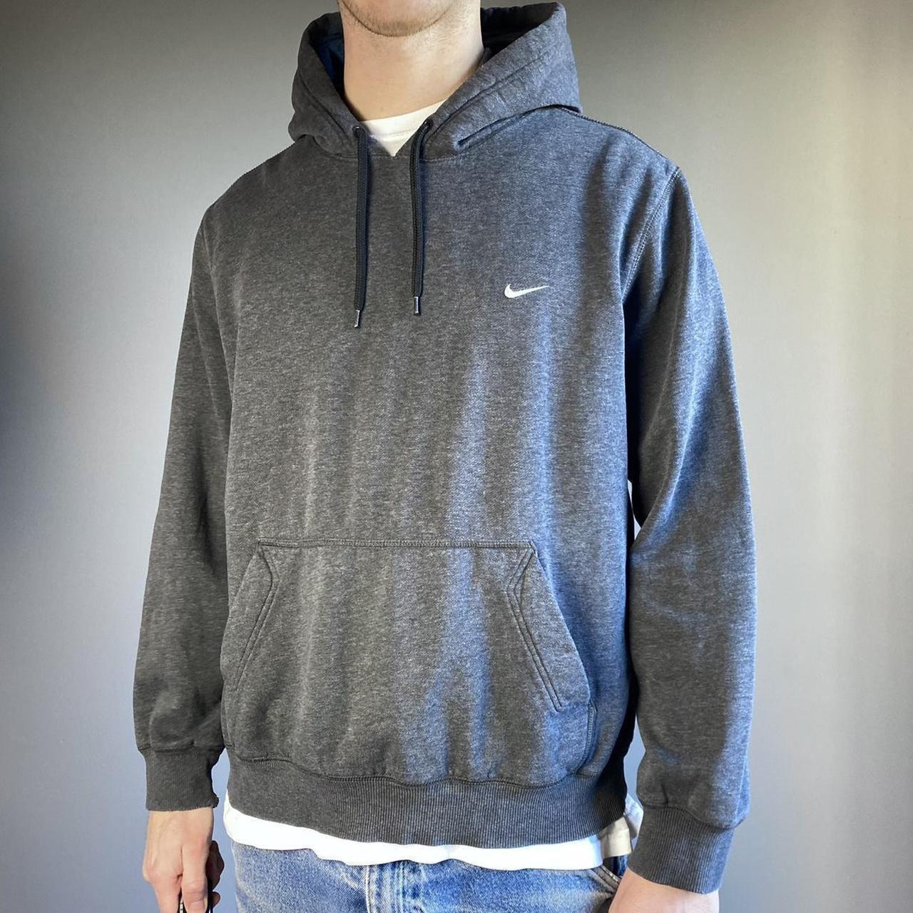 mens black and grey nike hoodie